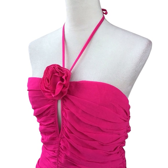 Runaway The Label Rosette Mini Dress In Fuchsia Size 8/Large - Picture 10 of 12